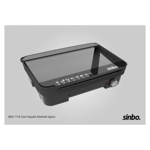 Sinbo Sbg-7118 2200 W Cam Kapaklı Izgara - Görsel 3