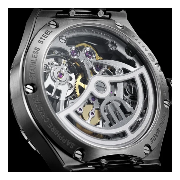Maurice Lacroix Aikon Automatic Skeleton Ml-Aı6028ss002030-1 Çelik Kordon Erkek Kol Saati - Görsel 5