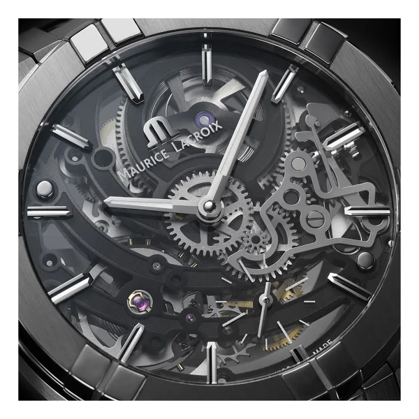 Maurice Lacroix Aikon Automatic Skeleton Ml-Aı6028ss002030-1 Çelik Kordon Erkek Kol Saati - Görsel 6