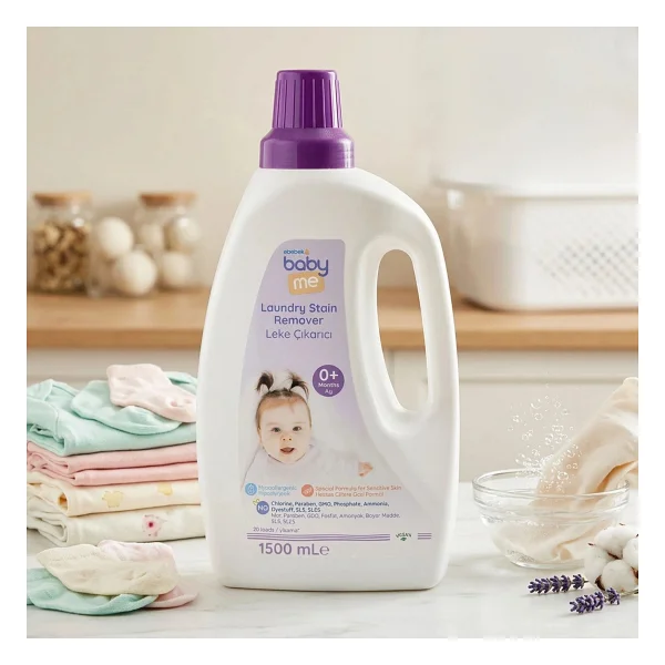 Baby&Me Bebek Çamaşır Leke Çıkarıcı 1500 Ml - Görsel 8