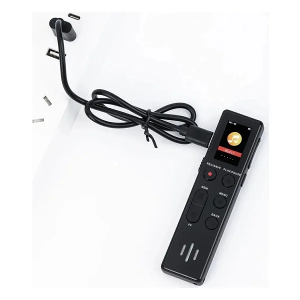 Kb 95 LED Ekranlı 64 GB Mp3 Çalar Kesintisiz Kayıt 35 Saat,Ses Sensörlü Kingboss - Görsel 3