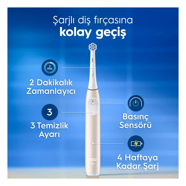 Oral-B İo 2 Pembe Şarjlı Diş Fırçası - Görsel 4