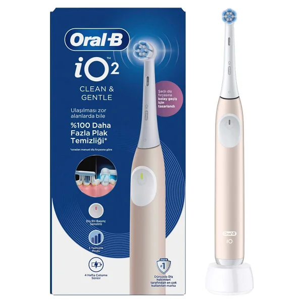Oral-B İo 2 Pembe Şarjlı Diş Fırçası - Görsel 2