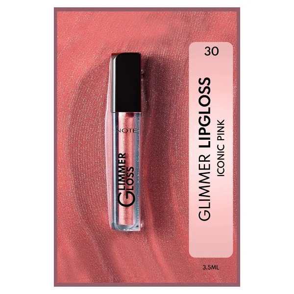 Note Glimmer Gloss 30 Iconic Pink Dudak Parlatıcısı - Görsel 3