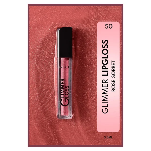 Note Glimmer Gloss 50 Rose Sorbet Dudak Parlatıcısı - Görsel 3