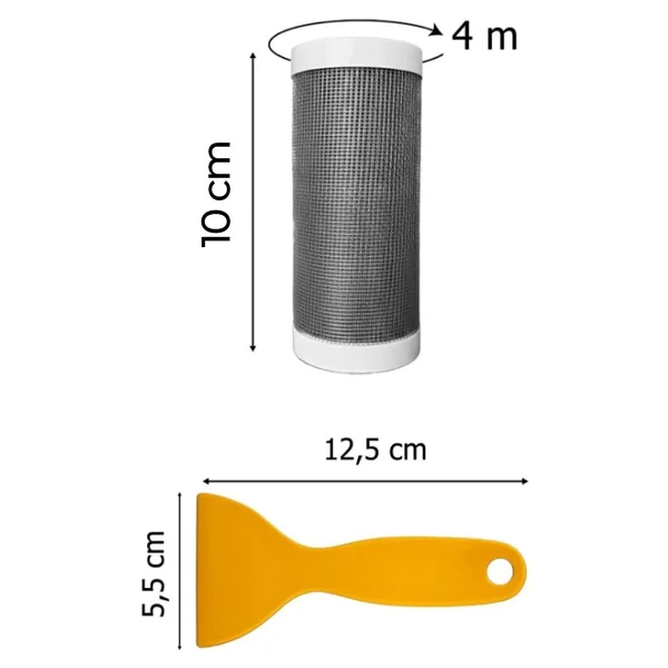 Omilife Yeni Nesil Kendinden Yapışkanlı Gider Filtresi Rulosu Saç Yakalayıcı Duş Lavabo Süzgeci 4 Metre - Görsel 2