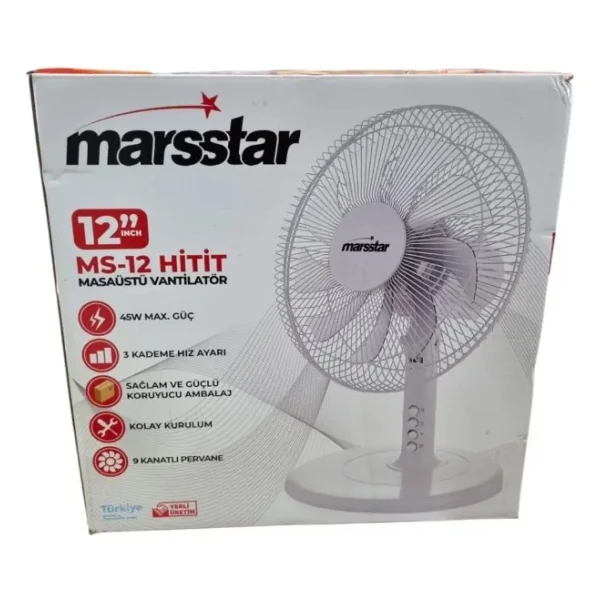 Marsstar Hitit Ms-12 Masaüstü Vantilatör - Görsel 2