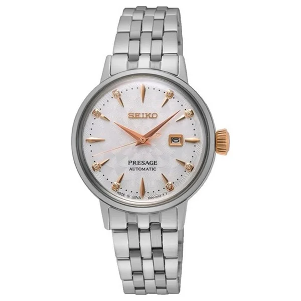 Seiko Presage Cocktail Time Sre009 Gümüş-Rose Gold Kadın Kol Saati - Görsel 2