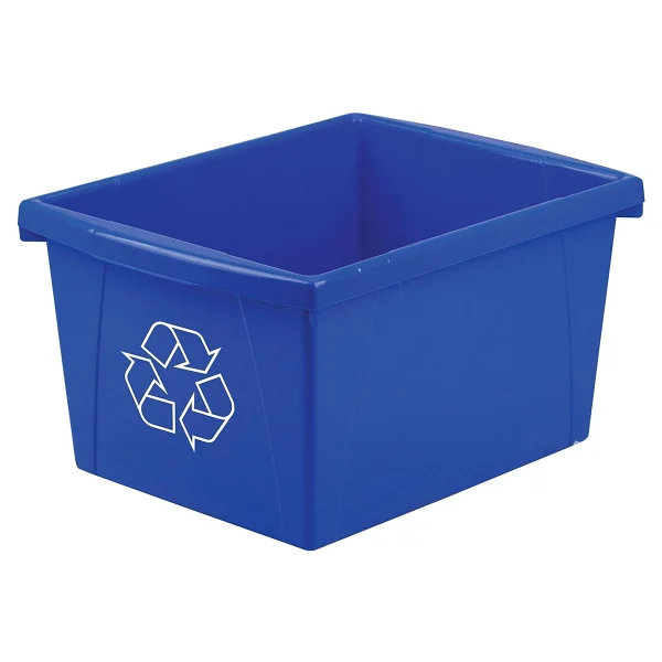 Storex 4 Galon (15 L) Geri Dönüşüm Kutusu, 33 X 28 X 28 Cm, Mavi (61505a06c) - Görsel 2
