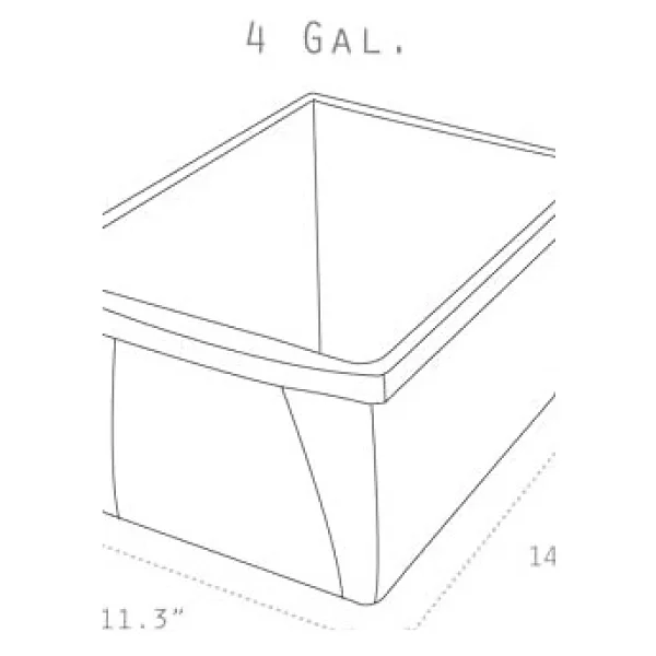 Storex 4 Galon (15 L) Geri Dönüşüm Kutusu, 33 X 28 X 28 Cm, Mavi (61505a06c) - Görsel 3