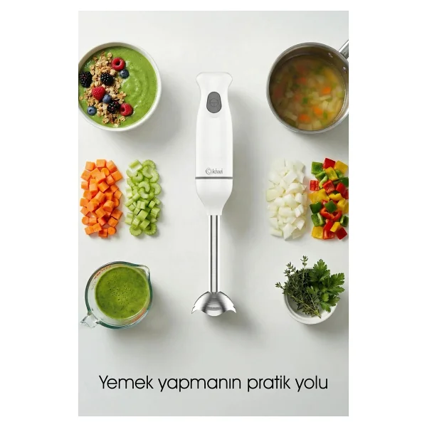 Kiwi Khb-4421 500 W Beyaz El Blender - Görsel 2