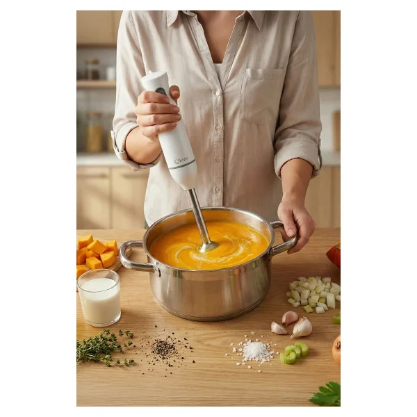 Kiwi Khb-4421 500 W Beyaz El Blender - Görsel 4