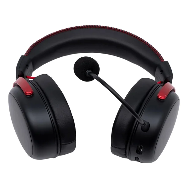 Akko Verge S9 Ultra Siyah-Kırmızı 7.1 USB Kablolu/Kablosuz Kulak Üstü Oyuncu Kulaklığı - Görsel 3