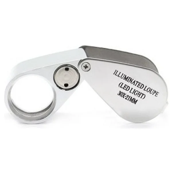 Nikula- Kontrol, Için Özel Kutulu Metal Işıklı Lup 30x21 - Görsel 5