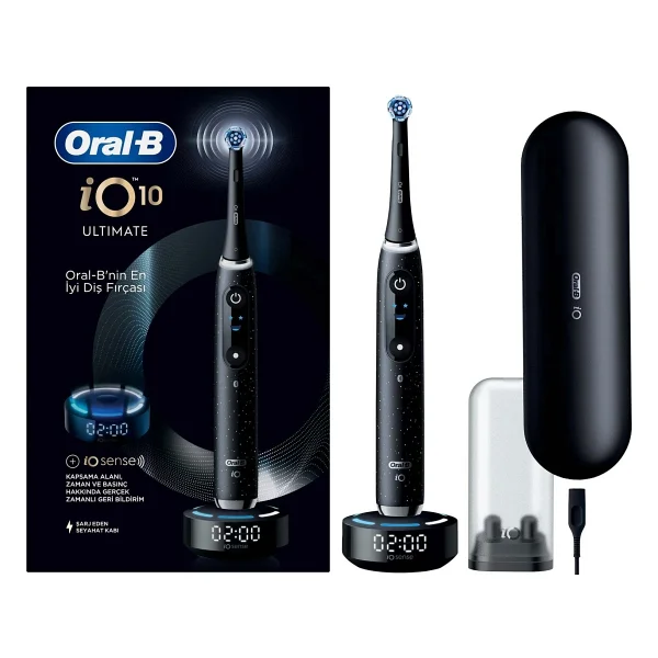 Oral-B İo 10 Kozmik Siyah Şarjlı Diş Fırçası - Görsel 2