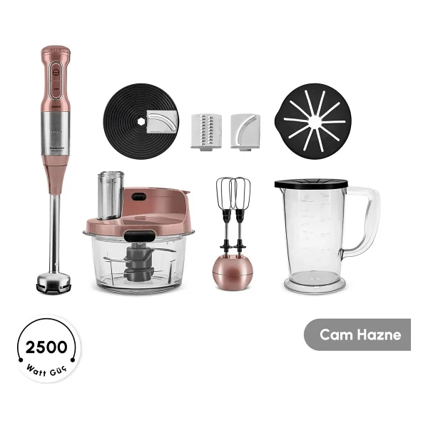 Karaca Mastermaid Prosteel 2500 W Cam Mutfak Robotu - Görsel 2