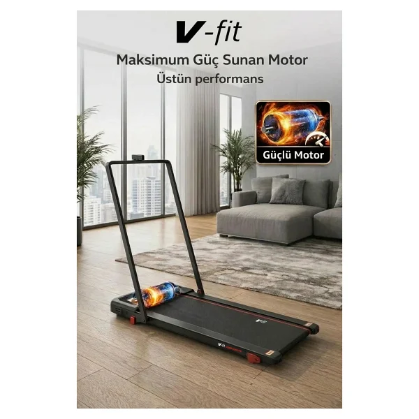 Voit Vibro Run Lite Titreşim Modlu Loop Bant Seti Hediyeli Katlanabilir Koşu ve Yürüyüş Bandı - 8 Km/h Brushless Motor - VibroRun - Görsel 4
