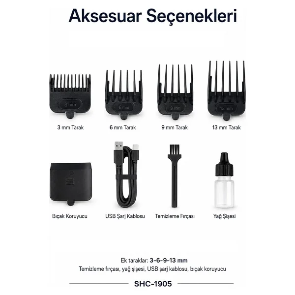 Sinbo Shc-1905 Sakal Ve Saç Kesme Makinesi - Görsel 3