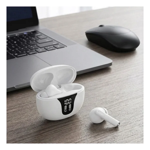S-Link Airlite X-4 ANC TWS Beyaz Kulak İçi Bluetooth Kulaklık - Görsel 6