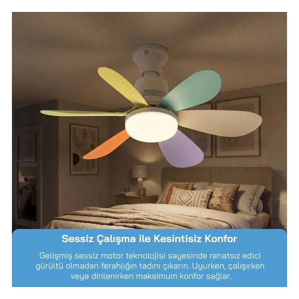 Sinbo Sf-7708 Aydınlatmalı Uzaktan Kumandalı Tavan Vantilatörü - Görsel 6