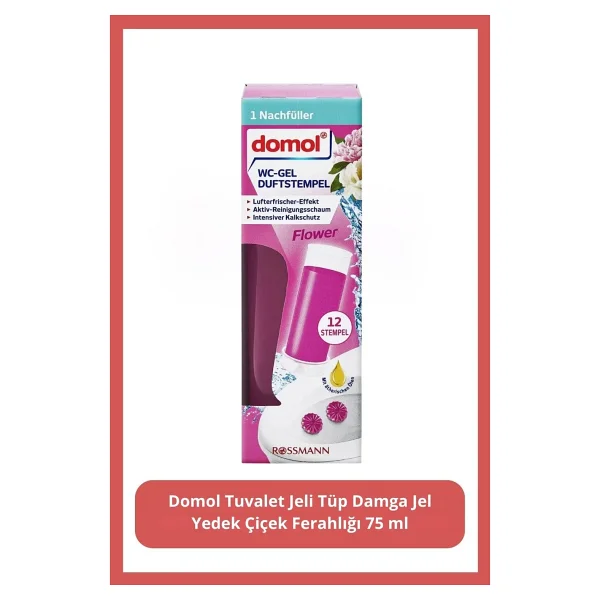 Domol Çiçek Ferahlığı Yedek Tuvalet Jeli 75 Ml - Görsel 3