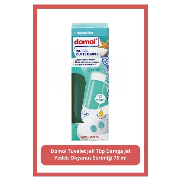 Domol Okyanus Serinliği Yedek Tuvalet Jeli 75 Ml - Görsel 3