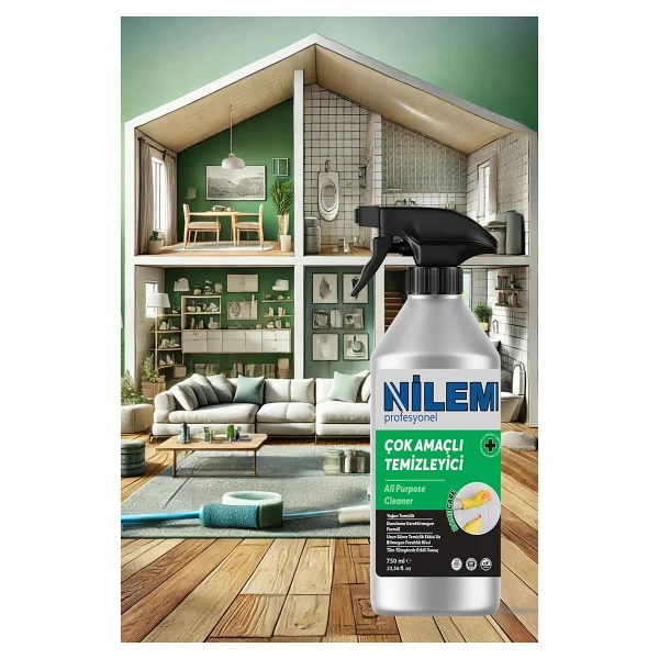 Nilem Profesyonel Bitkisel Çok Amaçlı Temizleyici Leke Çıkarıcı 750 ml - Görsel 10