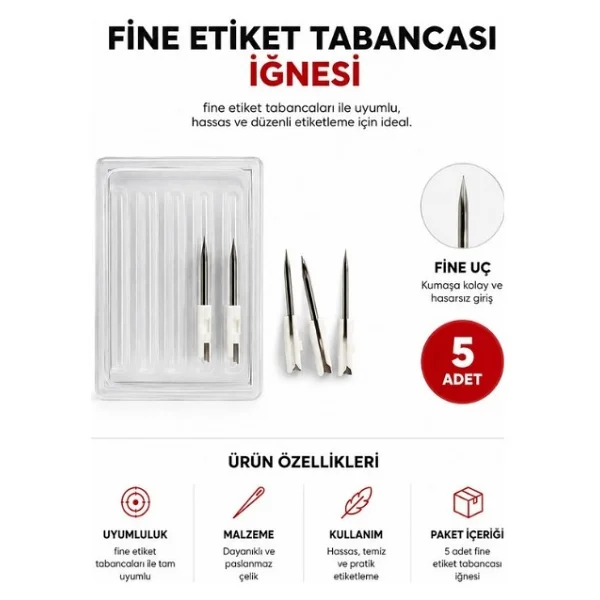 Kılçık Tabancası Ince Iğneli (Fine) - Kılçık Tabancası + Kılçık - Görsel 3