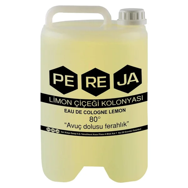 Pereja Limon Çiçeği 80 Derece Bidon Kolonya 5 Lt - Görsel 2