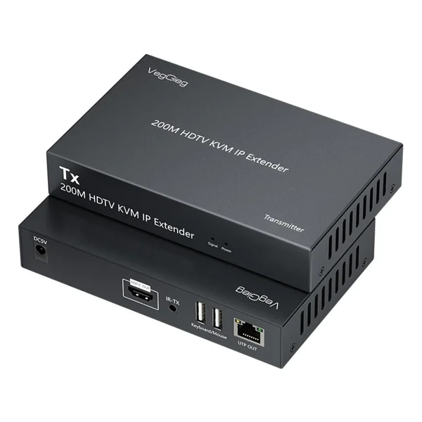 Veggieg 1080p Full HD 60hz Hdmı Kvm Ip Extender 200 Metre Cat5e/6 Hdmı Menzil Genişletici Uzatıcı - Görsel 8