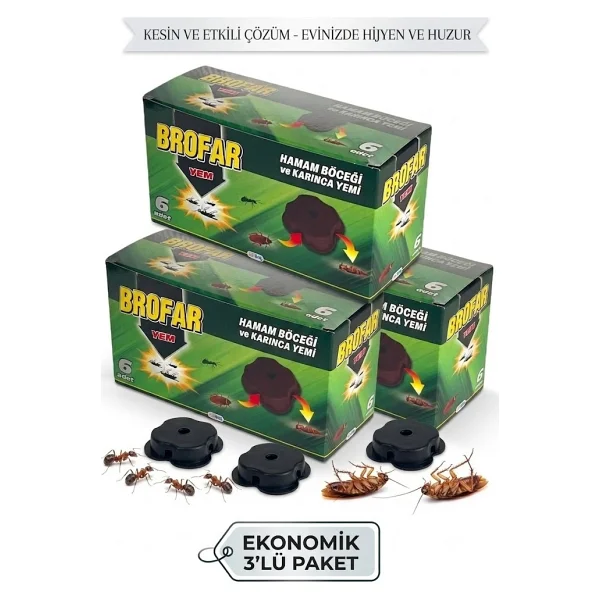 Brofar Hamamböceği Ve Karınca Yemi Istasyonu X 3 Paket - Görsel 7
