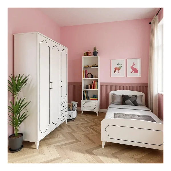 Hayal Modern Genç Odası Takımı Beyaz - 4 Parçalı Ve Tamamı Mdf - Görsel 8