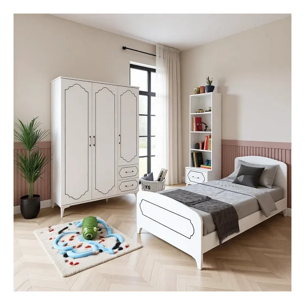 Hayal Modern Genç Odası Takımı Beyaz - 4 Parçalı Ve Tamamı Mdf - Görsel 10