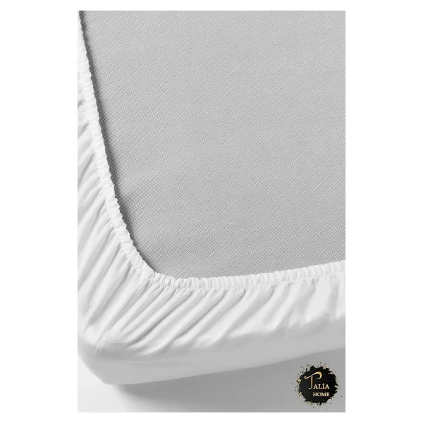 Soley Jersey %100 Doğal Pamuklu Tek Kişilik 100 X 200 Lastikli Çarşaf - Beyaz - 100 X 200 Cm - Görsel 10