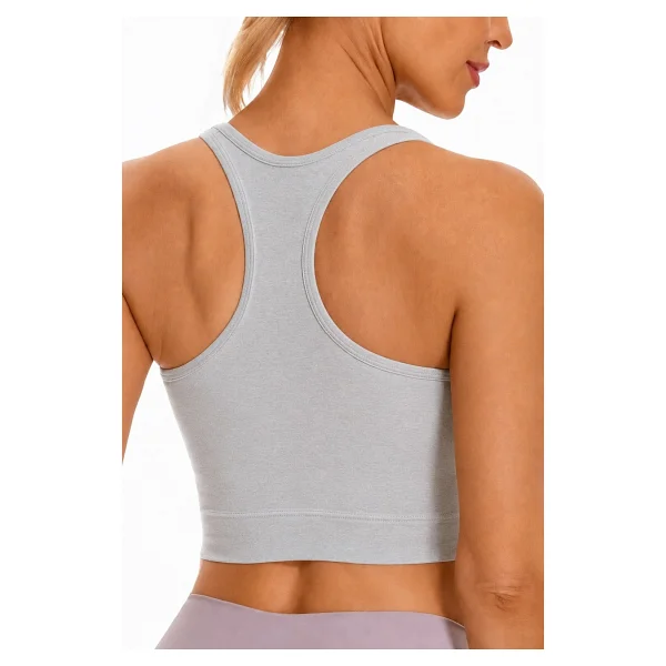 Ghassy Co. Kadın Racerback Running Yoga Egzersiz Fitness Spor Sütyen Crs004 Pudra L - Görsel 9