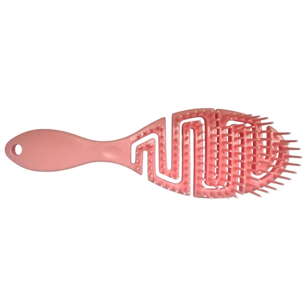 Croc Saç Fırçası Seti 2li Somon - Saç Açıcı Fırça, 3d Detangler Brush - Tarak Hediyeli - Görsel 5