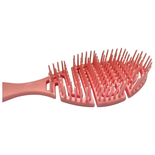 Croc Saç Fırçası Seti 2li Somon - Saç Açıcı Fırça, 3d Detangler Brush - Tarak Hediyeli - Görsel 6