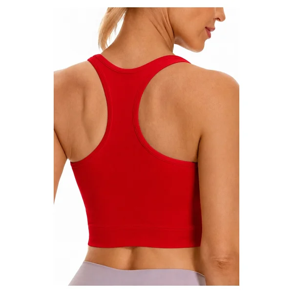 Ghassy Co. Kadın Racerback Running Yoga Egzersiz Fitness Spor Sütyen Crs004 Pudra L - Görsel 10