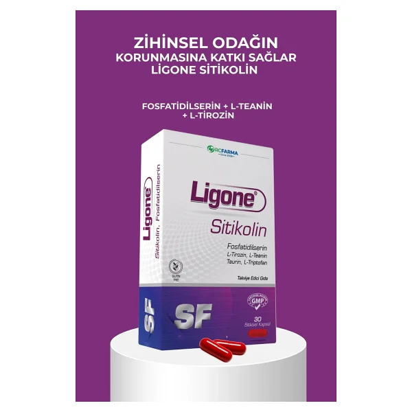Ligone Sitikolin Fosfatidilserin 30 Kapsül - Görsel 4