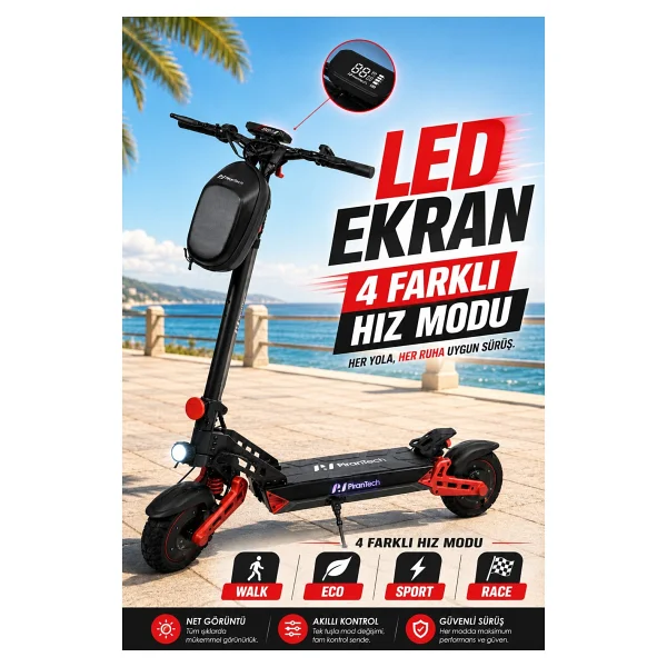 Pirantech D2 Pro Max 3000 W Elektrikli Scooter - Görsel 3