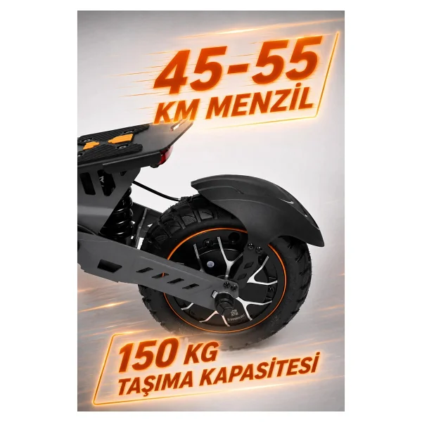 Pirantech F1 1000 W Katlanabilir Elektrikli Bisiklet - Görsel 4