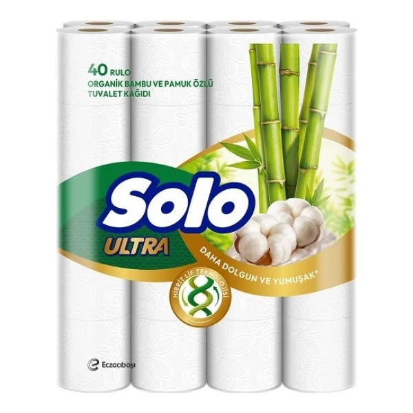 Solo Ultra Bambu Katkılı Tuvalet Kağıdı 40'lı - Görsel 7