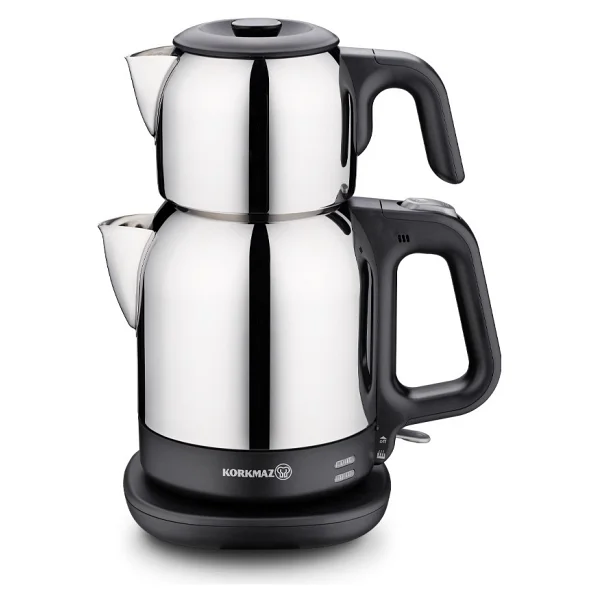 Korkmaz A359-12 Demkolik Inox Siyah 1600 W Çelik Çay Makinesi - Görsel 6