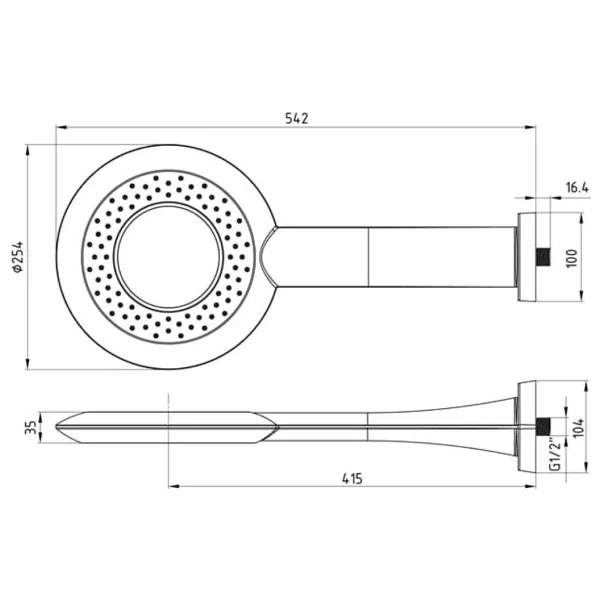 Eca Compact Duş Başlığı Ledli - 102145011 - Görsel 2