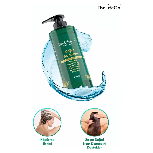 The Lifeco Hairfood Değerli Yağlar Serisi Doğal Şampuan 250 Ml - Görsel 2