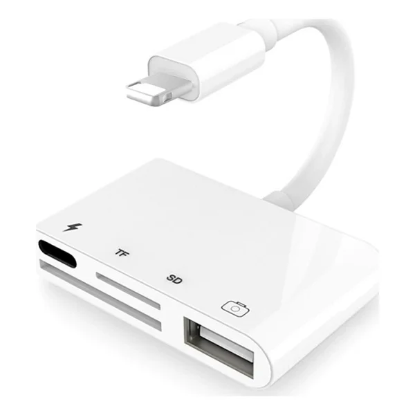 Alfais 4333 Apple Lightning To Usb Lightning Micro Sd Tf Kart Okuyucu Çevirici Dönüştürücü Adaptör AlfaisAL4333