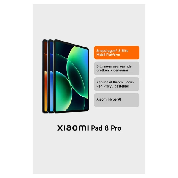 Xiaomi Pad 8 Pro Mavi 512 GB 11.2" Tablet - Görsel 5