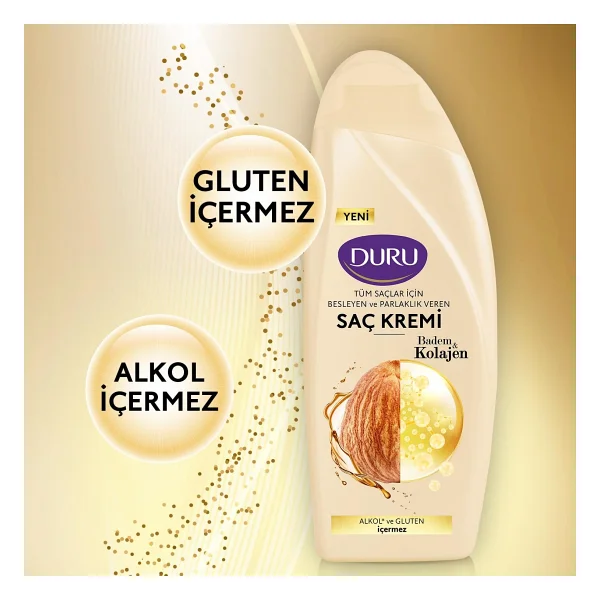 Duru Saç Kremi Kolajen&Badem, 500 Mililitre - Standart - Görsel 2