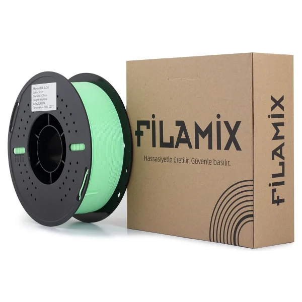 Filamix Pla Glow - Karanlıkta Parlayan Turuncu Filament 1.75mm 1 Kg - Görsel 4