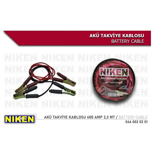 Niken Akü Takviye Kablosu 600 Amp 2,3 Mt - Görsel 2